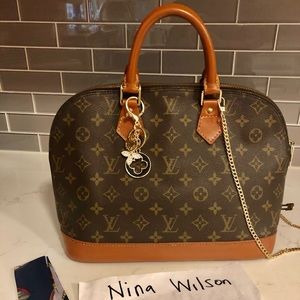 Authentic Louis Vuitton Alma PM purse tote handbag